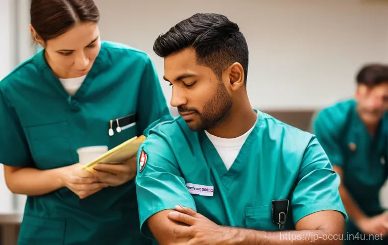 응급구조사 보수교육 - **Prompt:** A focused, diverse paramedic (male or female, wearing a clean, professional uniform with... 응급구조사 보수교육 - **Prompt:** A focused, diverse paramedic (male or female, wearing a clean, professional uniform with...