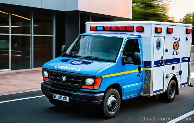 응급구조사 직무와 스트레스 관리 - Here are three detailed image prompts in English, designed to be appropriate for a 15+ audience and ...