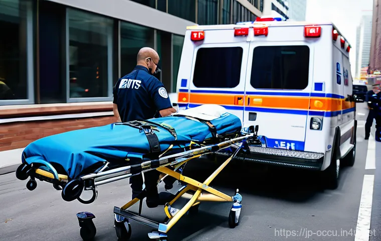 응급구조사 응급호출 시뮬레이션 - **Prompt 1: High-Pressure Emergency Response**
    "A highly detailed, realistic image of a team of ...